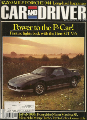 CAR & DRIVER 1984 NOV - CALLAWAY PORSCHES, X1/9, HALL